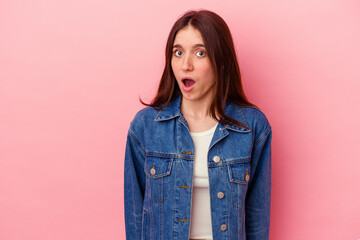 Fototapeta premium being shocked because of something she has seen.