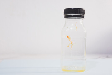 isolated plastic bottle on a white background