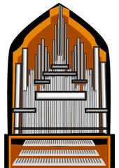 abstract organ isolated