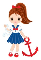 Cute Beautiful Teen Redheaded Girl Wearing Nautical Dress