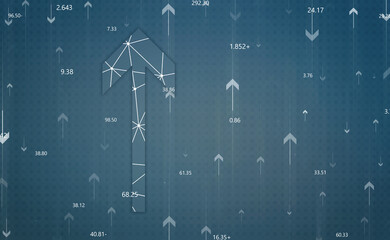 2D Digital Abstract Business Networking background