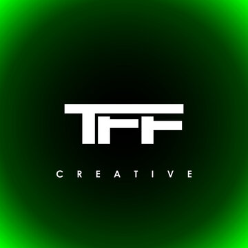 TFF Letter Initial Logo Design Template Vector Illustration