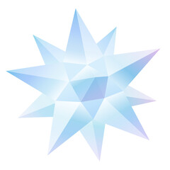 スターオーナメント_クリスタルのイラスト