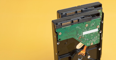 Computer hard drives; HDD.