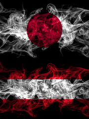 Smoke flags of Japan, Japanese and Austria, Austrian