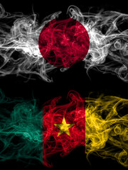 Smoke flags of Japan, Japanese and Cameroon, Cameroonian