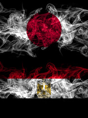 Smoke flags of Japan, Japanese and Egypt, Egyptian