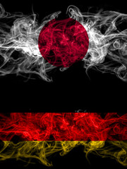 Smoke flags of Japan, Japanese and Germany, German, Deutschland