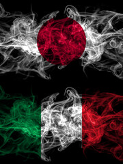 Smoke flags of Japan, Japanese and Italy, Italian