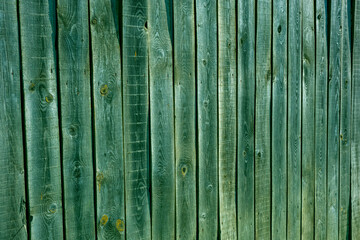 Fototapeta na wymiar A wooden wall with an aged surface. Vintage wall and floor made of darkened wood, realistic plank texture. Empty room interior background.