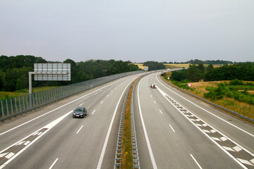 Motorway outside Silkeborg, Denmark