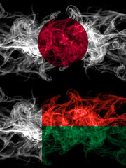 Smoke flags of Japan, Japanese and Madagascar