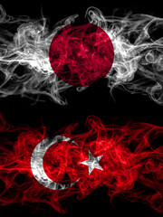 Smoke flags of Japan, Japanese and Turkey, Turkish, Turk
