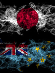 Smoke flags of Japan, Japanese and Tuvalu