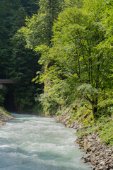 The river Partnach near Garmisch-Partenkirchen in Bavaria	