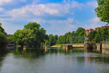 Fototapeta premium Postcard view of Rheine