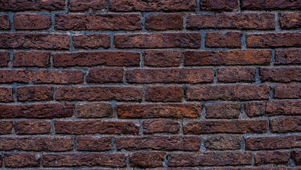 ancient brick texture of historical structure. red and brown
