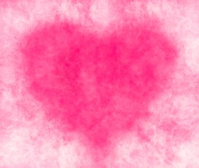 Pink heart abstract Watercolor background 