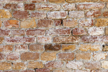 harmonic patter of old red brick wall i