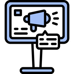 marketing one color icon