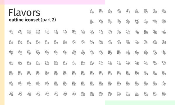 Flavors outline iconset (part 2)