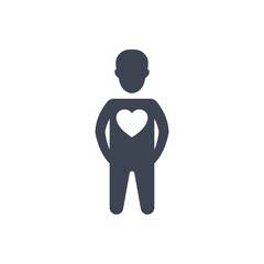 Donor man icon