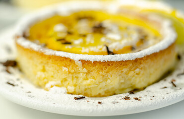 Tarte au Citron deliciously rich and zingy lemon creme encased in crumbly, buttery pastry case gently baked to perfectly complement the creamy filling