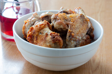 Delicious homemade fried chicken wings
