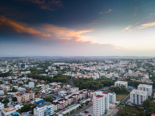 Aerial view of the Dominican Republic in high definition