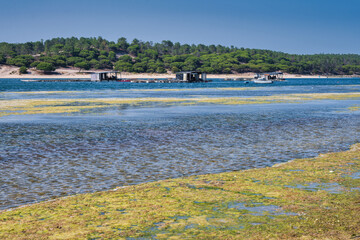 view of Lagoa de Albufeira beach in Sesimbra