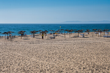 view of Meco beach in Sesimbra