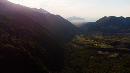 The beautiful nature of Albania. The mountains. Trees. Appeasement