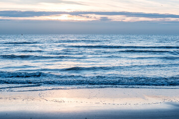 sunset on the beach