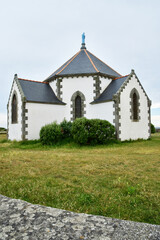 Fototapeta na wymiar Sarzeau,Penvins,France - june 6 2021 : Notre Dame de la Cote chapel