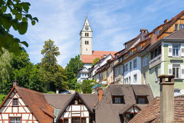 Obraz premium Altstadt von Meersburg am Bodensee