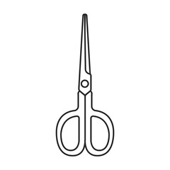 Secateurs vector icon.Outline vector icon isolated on white background secateurs .