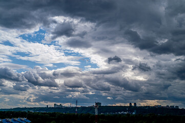 storm over the city