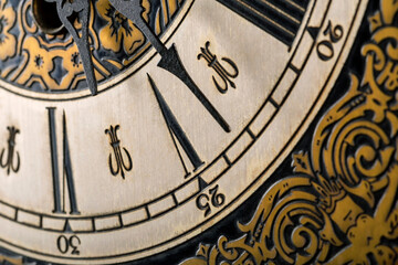 Detail Of An Old Clock