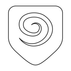 Guitar pick vector icon.Outline vector icon isolated on white background guitar pick.