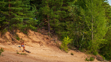 person riding a bike
