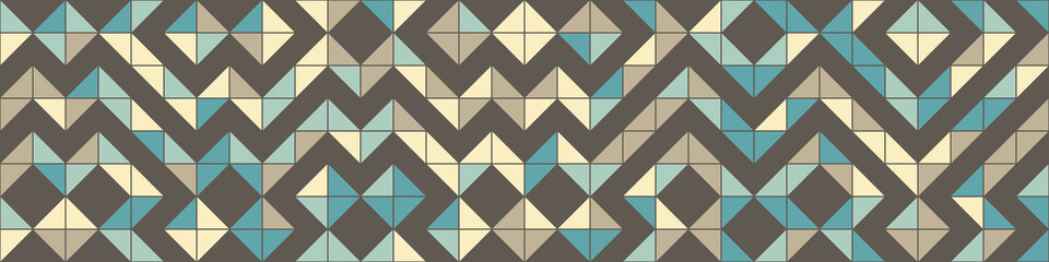 Fototapeta premium Abstract Geometric Pattern generative computational art illustration