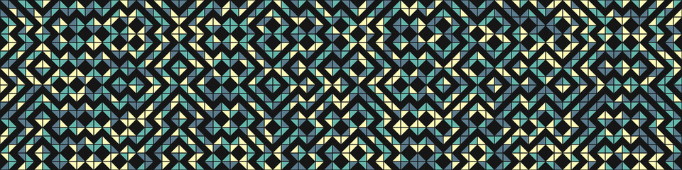 Abstract Geometric Pattern generative computational art illustration