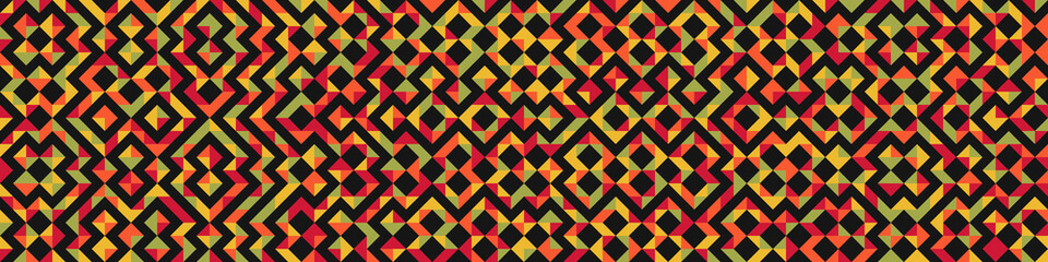 Abstract Geometric Pattern generative computational art illustration