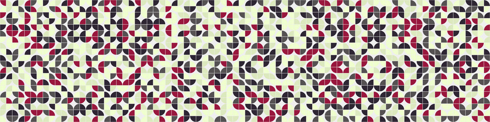 Abstract Geometric Pattern generative computational art illustration