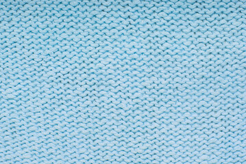extured textile light blue background,  cloth as creative backdrop, beautiful cottone fabric, abstract  material, close-up rayon fabric,  fine texturing viscose, woolen knitted fabric, empty space