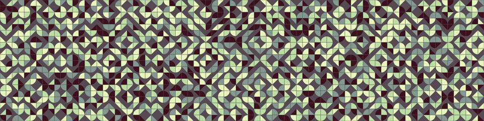Abstract Geometric Pattern generative computational art illustration