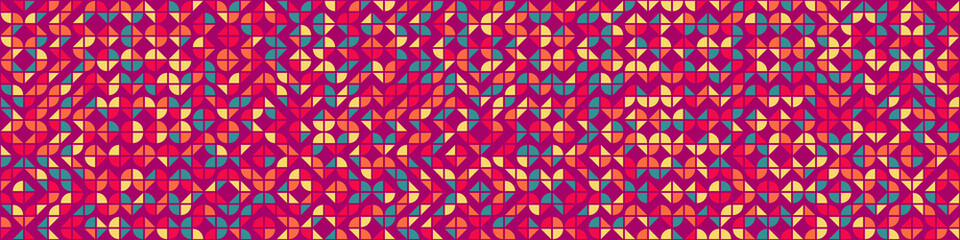 Fototapeta premium Abstract Geometric Pattern generative computational art illustration