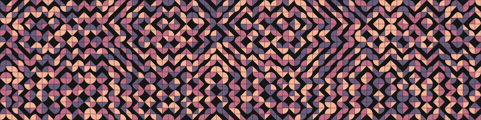 Abstract Geometric Pattern generative computational art illustration