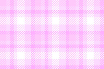 Seamless pink check pattern. Textile tartan plaid swatch