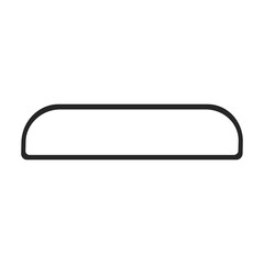 Rear view mirrors vector icon.Black vector icon isolated on white background rear view mirrors.